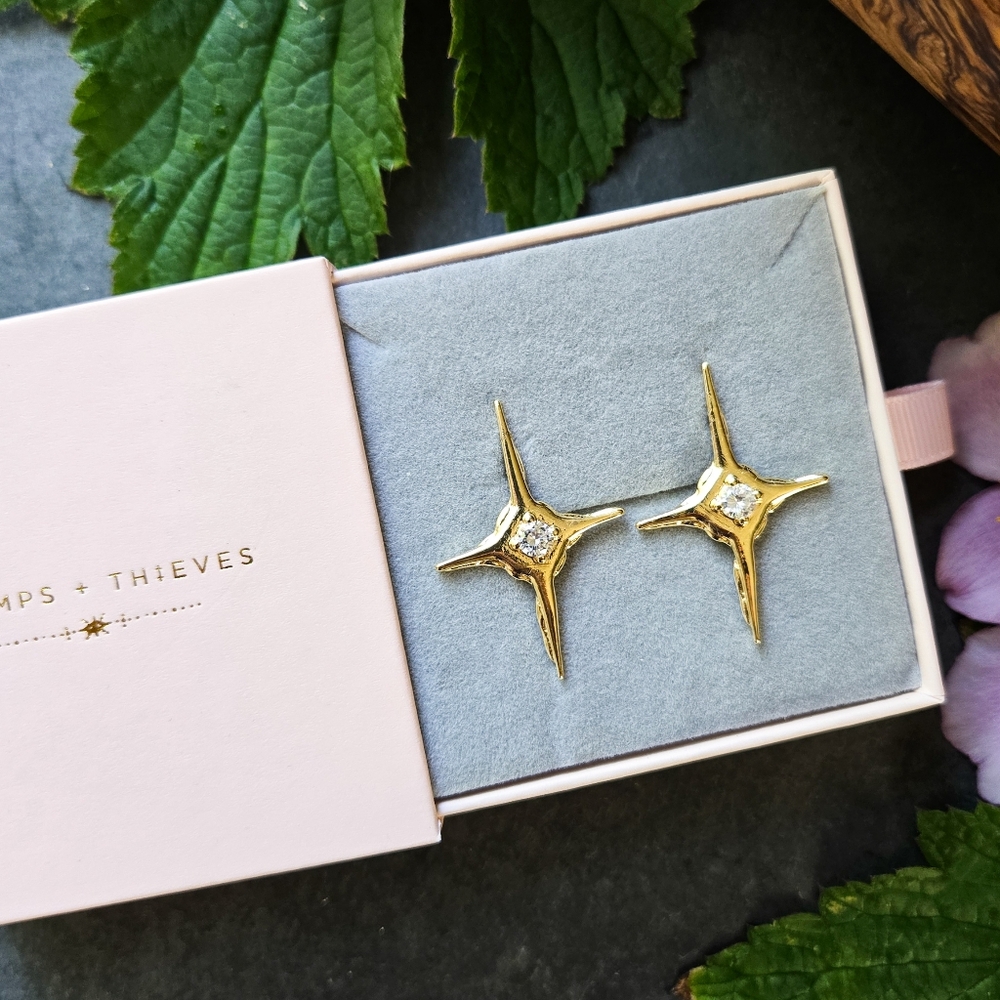 🦋LAST🦋 NWT Tramps+Thieves Ora 14k Gold Fill Earrings